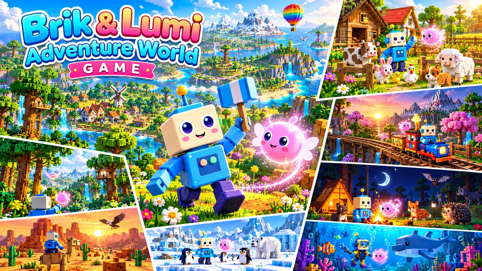 Brik and Lumi Adventure World — Edukativna igra za decu na PC-ju
